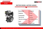 Motor Diesel ANTOR 4LD820 17hp Arranque Manual - Imagen 4