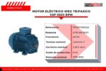 Motor Electrico WEG trifasico 1hp 1800rpm - Imagen 5