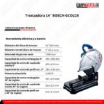 Tronzadora 14- BOSCH GCO220 - Equipmaster
