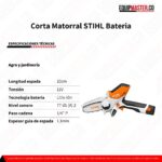 Corta Matorral STIHL GTA 26 SET Bateria - Equipmaster