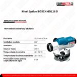 Nivel óptico BOSCH GOL26 D -Equipmaster
