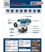 Nivel optico BOSCH - GOL26 D - Equipmaster