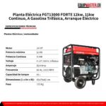 Planta Eléctrica FGT13000 FORTE 45 L -Equipmaster