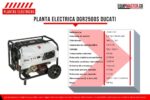 Planta Electrica DGR2500 DUCATI 2500watt Maximo, 2200watt Continuo, A Gasolina, Monofasica, Arranque Manual - Imagen 2