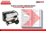 Planta Electrica DGR5500 DUCATI 6000watt Maximo, 5500watt Continuo, A Gasolina, Monofasica, Arranque Eléctrico - Imagen 2