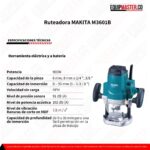 Ruteadora MAKITA M3601B - Equipmaster
