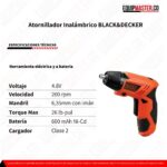Atornillador Inalámbrico BLACK&DECKER KC4815-B3 - Equipmaster