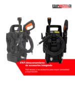 Compartimento integrado para accesorios en hidrolavadora eléctrica -Equipmaster