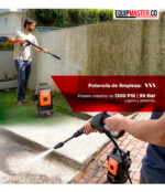 Limpieza de fachadas y pisos con hidrolavadora Black Decker de 1300 PSI - Equipmaster