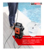 Uso de la función de autosucción de agua en hidrolavadora Black Decker - Equipmaster