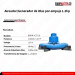 Aireador-Generador de Olas por empuje 1.2hp_Equipmaster
