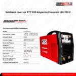 [ Soldador inversor_410-DUAL20H_KTC 200_Amperios_Equipmaster ]