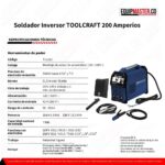 Soldador_Inversor_TOOLCRAFT_200_Amperios_equipmaster