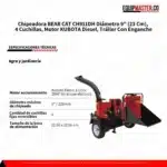 Chipeadora BEAR CAT CH911DH Diámetro 9 , MOTOR DIESEL -Equipmaster
