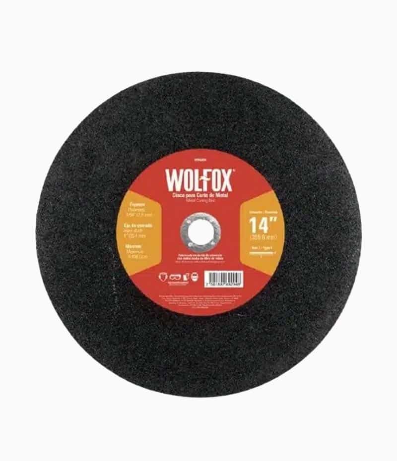 Disco Corte Metal WOLFOX WF0704 - Equipmaster Disco Corte Metal WOLFOX WF0704 - Equipmaster