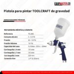 [ Pistola_para_pintar_TOOLCRAFT_de_gravedad_Equipmaster ]