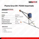 [ Pluma_Grua_EM- PG500 Importada_Equipmaster ]