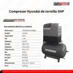 Compresor_HYV91PD90FHY080_ Hyundai_de_tornillo_5HP_Equipmaster