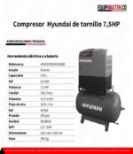 Compresor_HYV91PE90FHY080_Hyundai_de_tornillo_7,5HP_Equipmaster