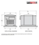 [ Planta_Electrica_a_Gas_GENERAC_CABINADA_7.5kw_Monofasica_Equipmaster ]