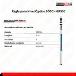Regla_para_Nivel_Óptico_BOSCH_GR500 _Equipmaster