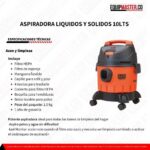 ASPIRADORA LIQUIDOS Y SOLIDOS 10LTS_Equipmaster