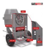 Mezcladora Concreto 2Bultos Master Detalle Gabinete -Equipmaster