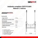 Andamio completo_ CERTIFICADO Manual 2 metros_FABLV017_Equipmaster