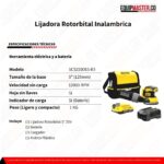 Lijadora STANLEY SCS220D1S-B3 - Equipmaster