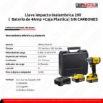 Llave Impacto Inalambrica STANLEY SBW920M2K-B3 20V - Equipmaster