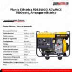 Planta Eléctrica_RDE8500EI_ADVANCE_7000watt_Arranque eléctrico_Equipmaster