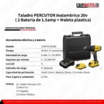 Taladro PERCUTOR Inalambrico_SCD711C2K-B3_ 20v _Equipmaster