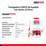 Fumigadora_FORTE_ de Espalda con lanza_25 litros_FS-073-S_equipmaster