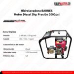 Hidrolavadora BARNES E0368 -Equipmaster