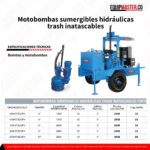 Motobombas Sumergibles FORTE Hidráulicas Trash Inatascables - Imagen 5