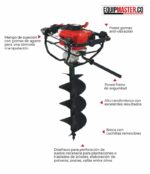 Ahoyadora - ALTERMAN - XEA52BS- 2hp- Broca de 20X80cm- Equipmaster