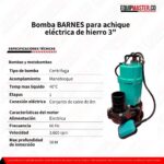 Bomba E0928- BARNES para achique- 1.0Hp - Equipmaster