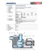 Electrobomba para piscina - 0,75hp monofasica - MAGNIFICA 1M - Equipmaster