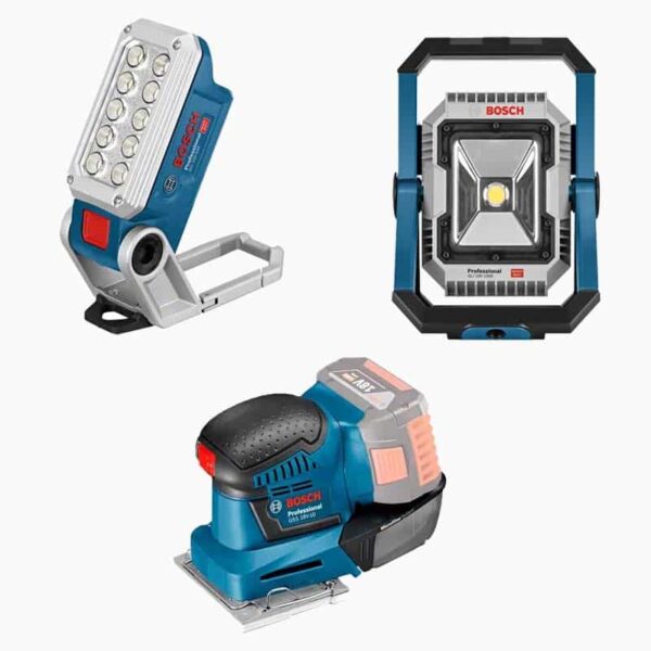 Linternas-lijadoras a bateria bosch - Equipmaster