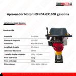 Apisonador EM-ACH160 - Motor GX160R gasolina - Equipmaster
