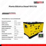 Planta Eléctrica Diesel YDY17S3 - Equipmaster