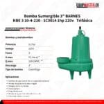 Bomba Sumergible 3 BARNES - Equipmaster