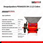 Despulpadora PENAGOS DH-2 1-2 Cobre -Equipmaster