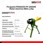 Picapasto PENAGOS PP-200AME motor electrico WEG 1.5hp- Equipmaster
