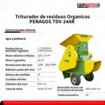 Triturador PENAGOS TDV-24AR de residuos Organicos - Equipmaster