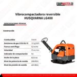 Vibrocompactadora HUSQVARNA LG400 diesel - Equipmaster