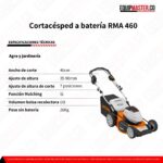 Cortacésped a batería RMA 460 - Equipmaster