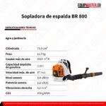 Sopladora de morral BR 800 -Equipmaster