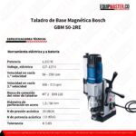 Taladro de Base Magnética Bosch GBM 50-2RE -Equipmaster