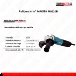 Pulidora 4 MAKITA M9510B -Equipmaster